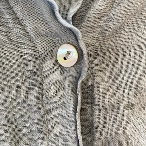 BEACHWOOD BABY The Palma 100% Linen Made in Italy Shirt Light Blue, One Size - Picture 9 of 10